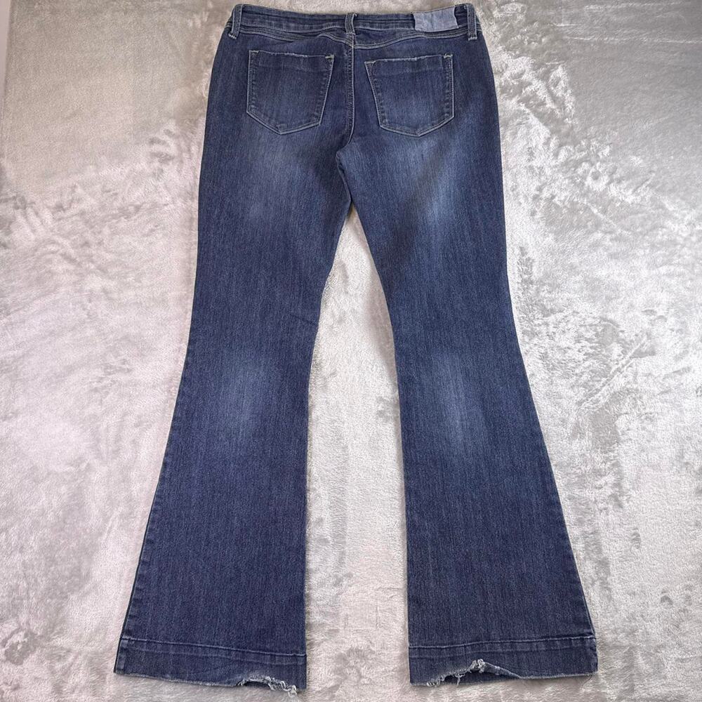 Y2K Vanilla Star Flare Jeans Women’s Size 11 Dark Wash Stretch Bootcut